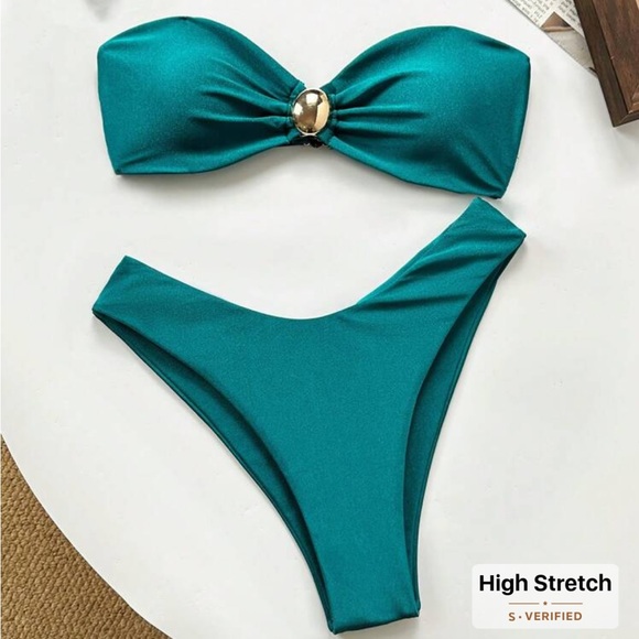 Teal Bikini Set - Picture 4 of 7